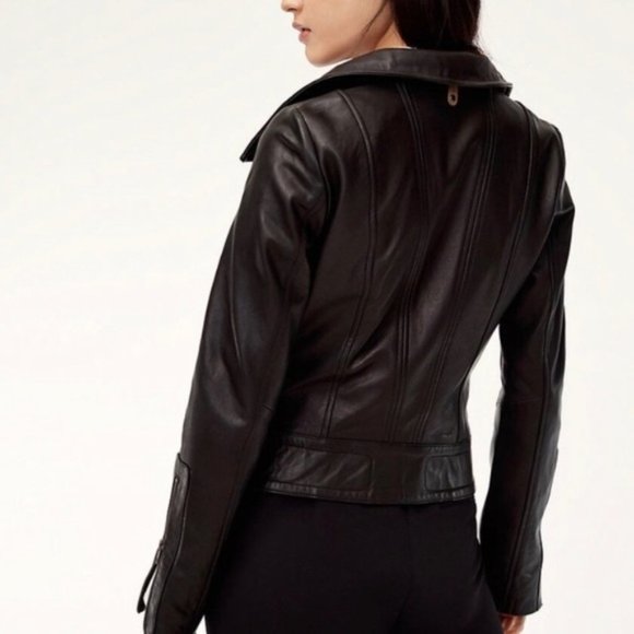 Mackage Kenya Black Leather Jacket - Picture 3 of 6